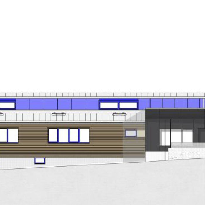 Nordansicht der Kindertagesstätte Pauli